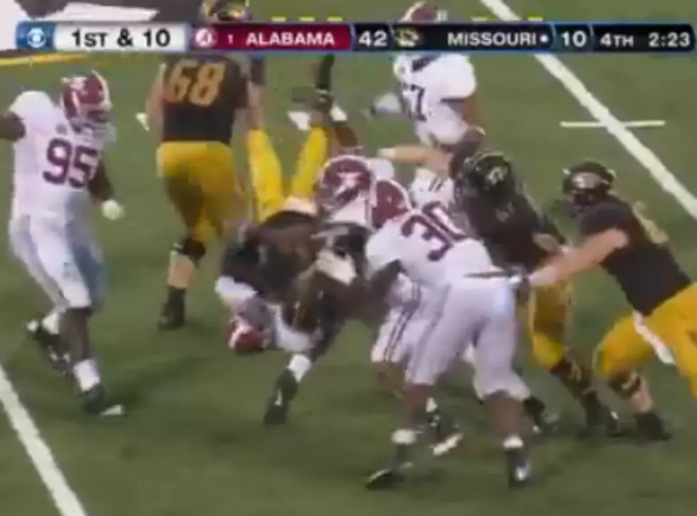Alabama’s LaMichael Fanning Body-Slams Missouri Running Back [VIDEO]