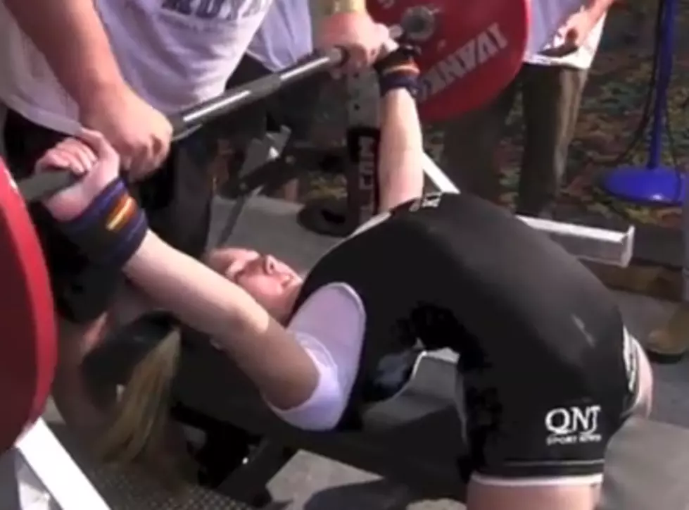 13-Year Old Russian Girl Bench Presses 198 Pounds [VIDEO]