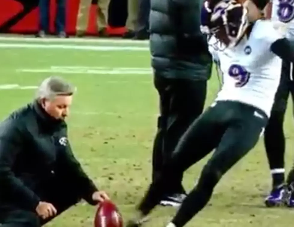 Did Ravens&#8217; Kicker Break NFL Rule With Practice Field Goal? [VIDEO]