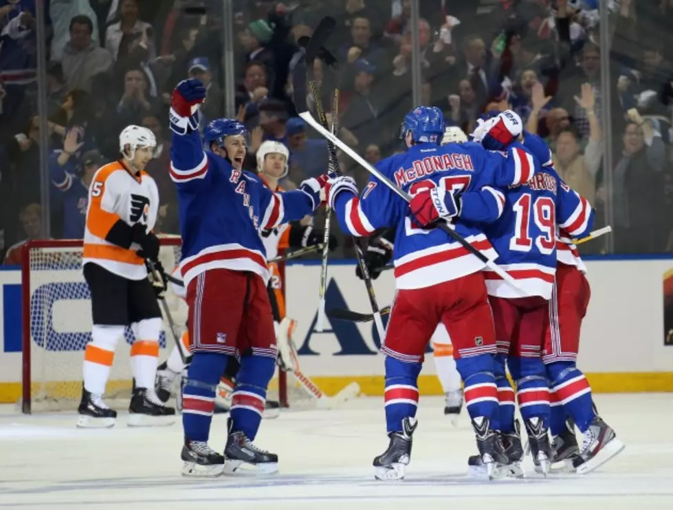Rangers Beat Flyers in Game One