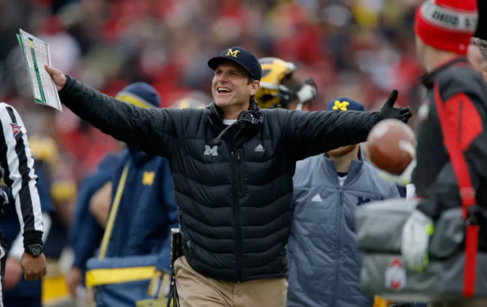 Jim Harbaugh Climbs Tree And Lands Four Star Recruit