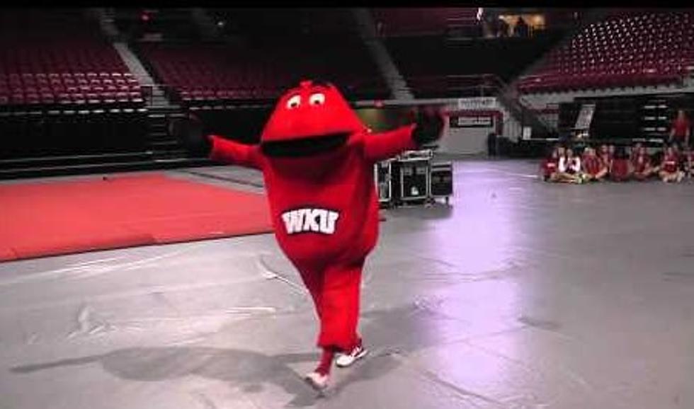 Western Kentucky University’s Mascot, Big Red, Performs The Evolution of Dance II