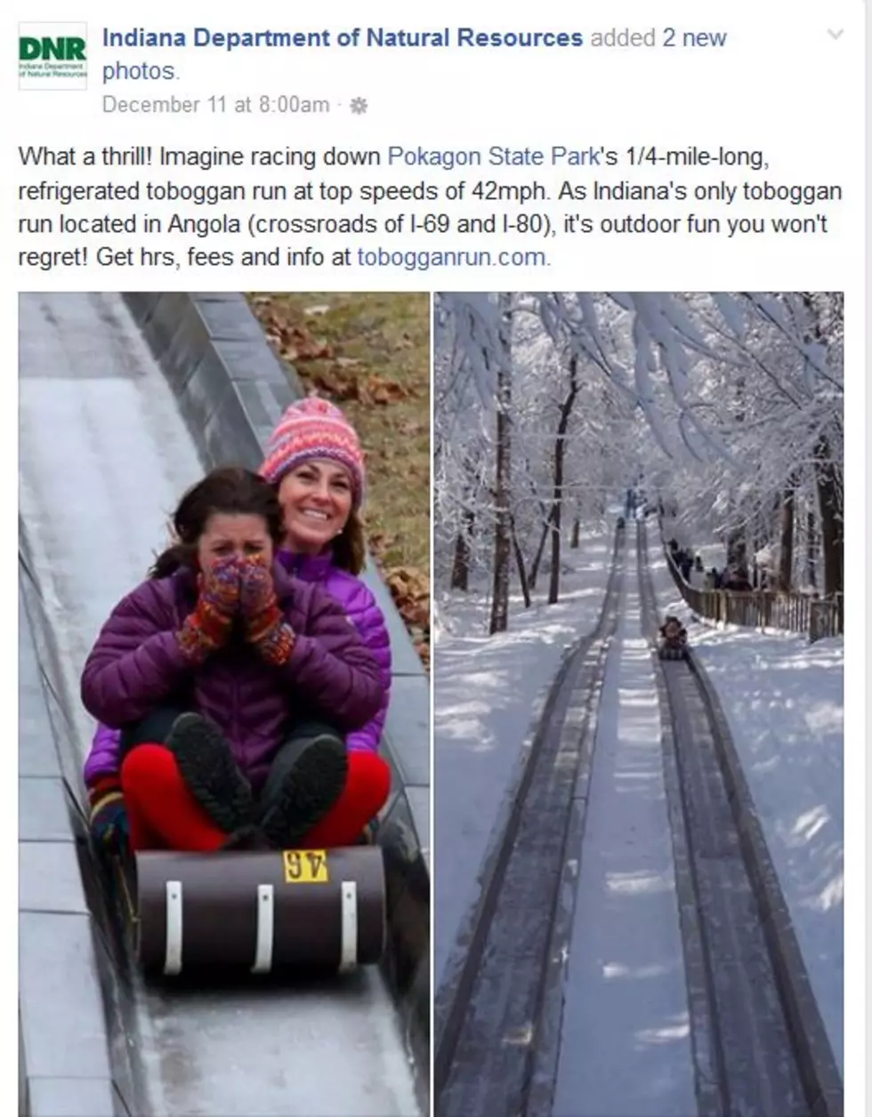 Indiana Refrigerated Toboggan Hill Now Open for Serious Sledding