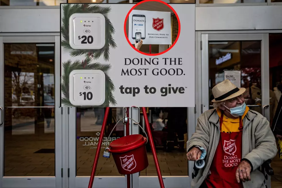 Salvation Army Red Kettle Tip Tap Donations Matched Up to $5,000