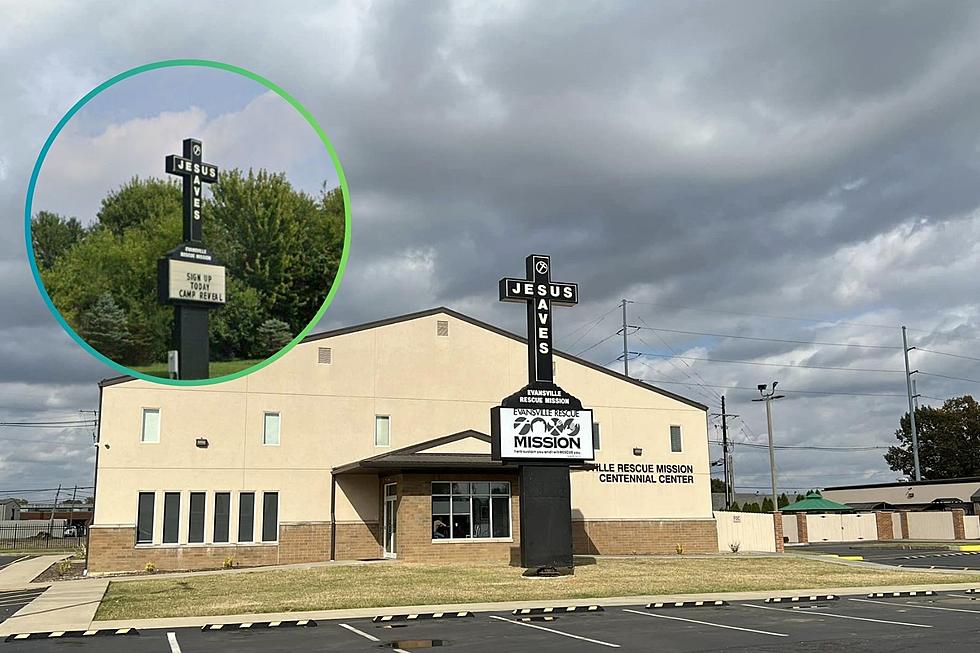 Iconic 'Jesus Saves' Cross Moves to Evansville Rescue Mission