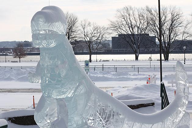 You Can Still See the Icestravaganza Sculptures at the Freight House
