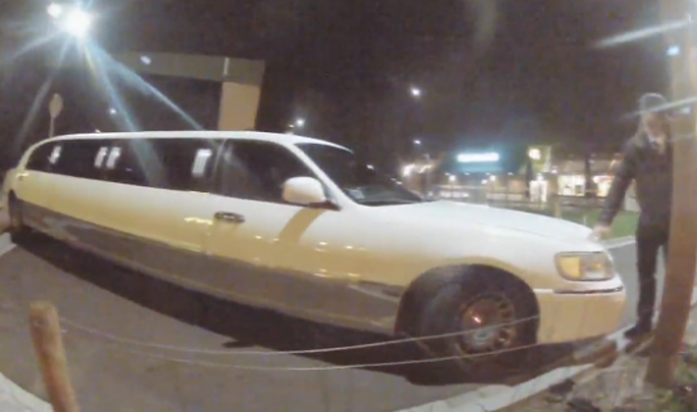 Limo Driver Gets Stuck In McDonald’s Drive Thru [VIDEO]