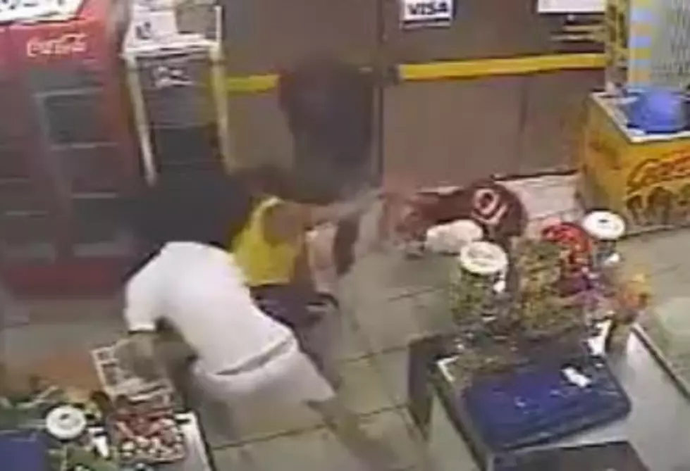 Robber Fails At Robbing Store And Defending Himself [VIDEO]
