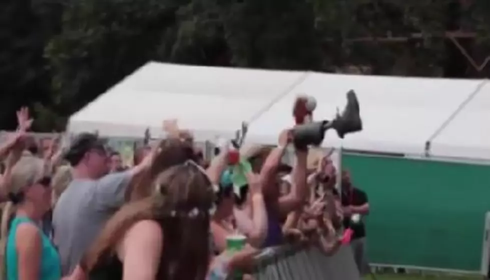 Fan Throws Prosthetic Leg At Stage [VIDEO]