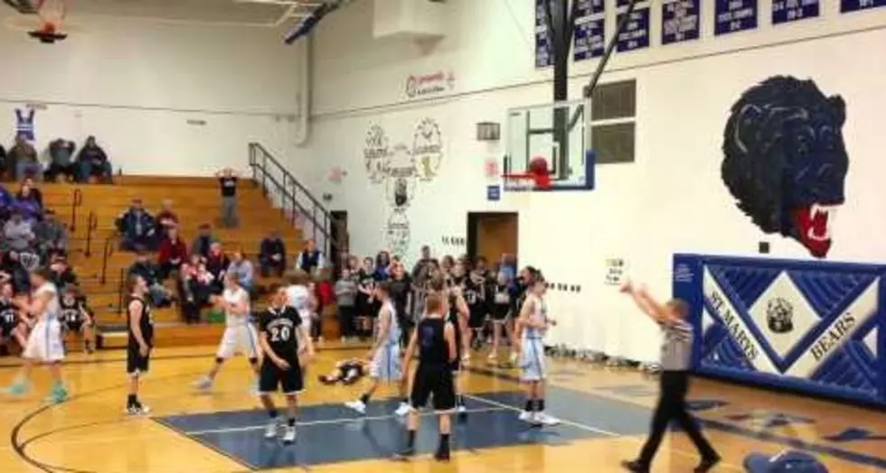 Basketball Gets Stuck On Rim At The Buzzer To Lose The Game [VIDEO]