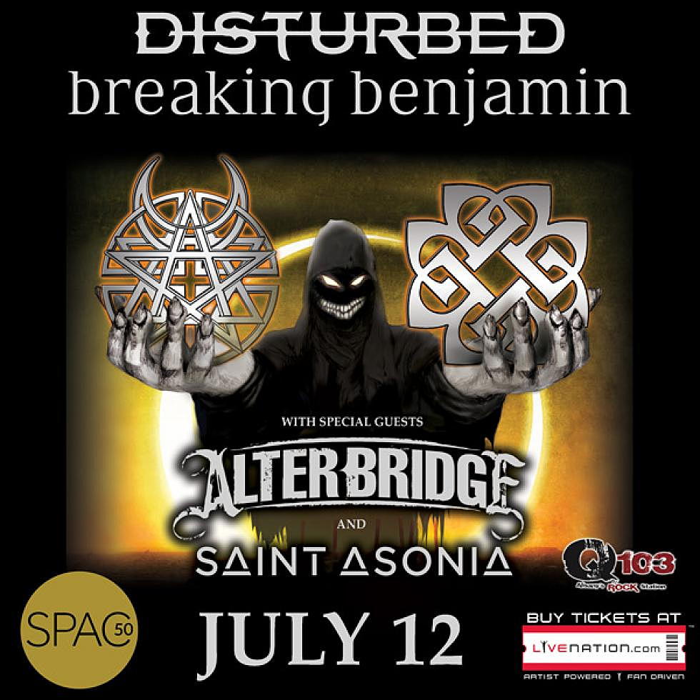 WIN Tickets To See Disturbed And Breaking Benjamin At SPAC