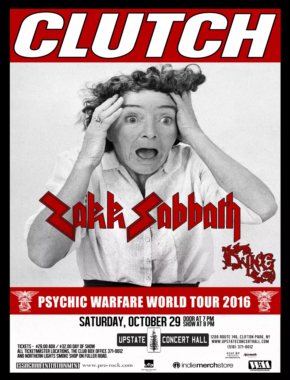 Last Chance To Score Tickets To See Clutch And Zakk Sabbath At UCH