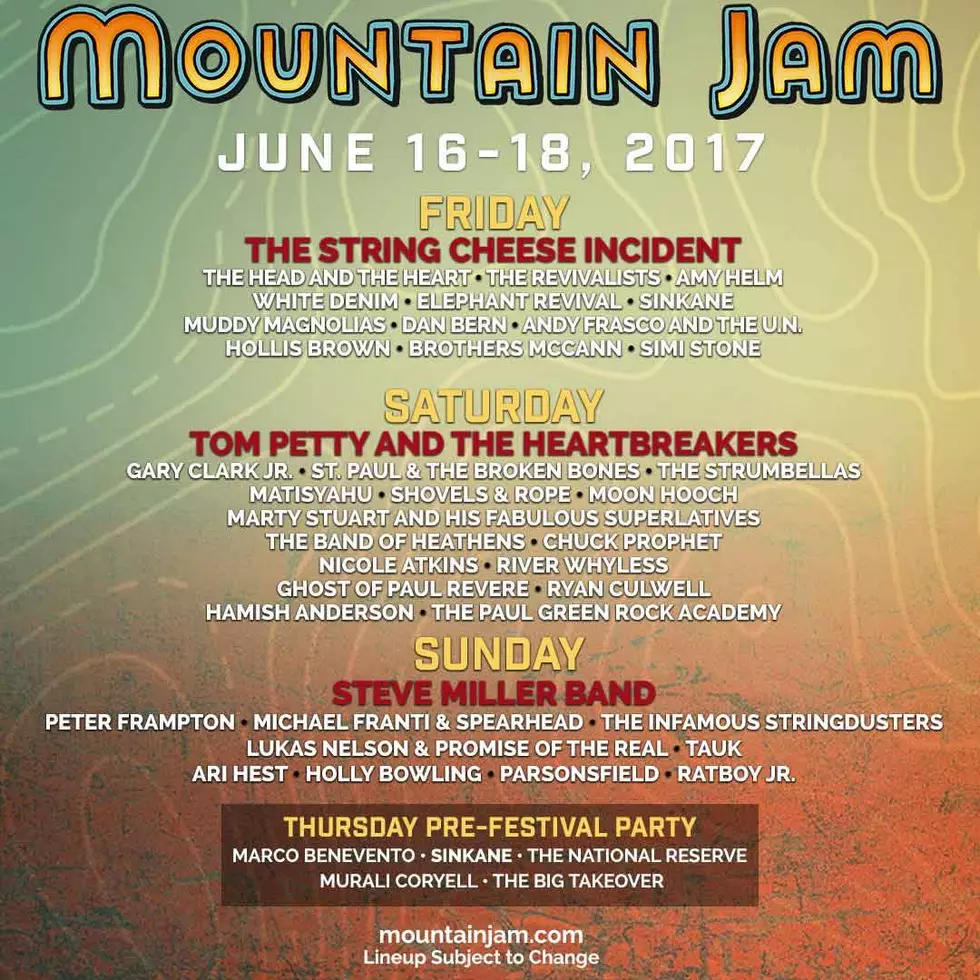 3 Day Passes to Mountain Jam Up for Grabs this Week on the Q