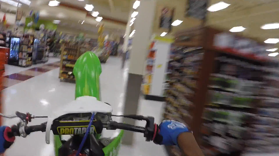 Man Rides Stolen Dirt Bike Through Schenectady Grocery Store [VIDEO]