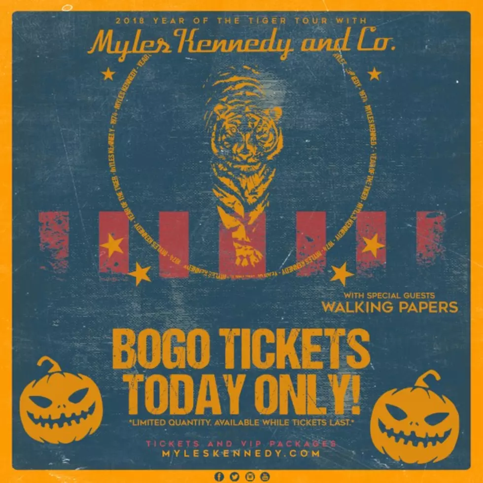 Have a Q103 Halloween Treat with BOGO Myles Kennedy Tickets Today