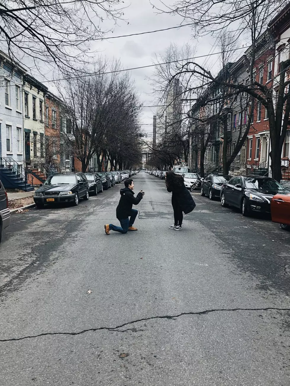 Michigan Couple Recreates Albany Local Band State Champs Album Cover for Proposal Ahead of Hometown Show This Weekend