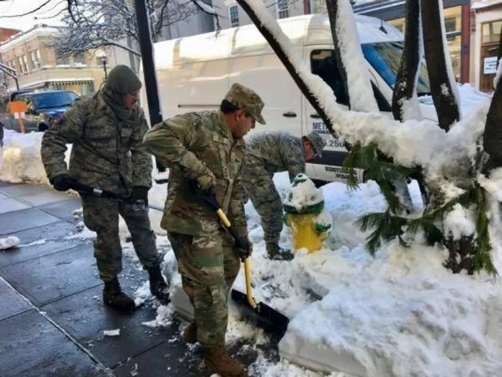 The New York National Guard Is Clearing Snow In Schenectady