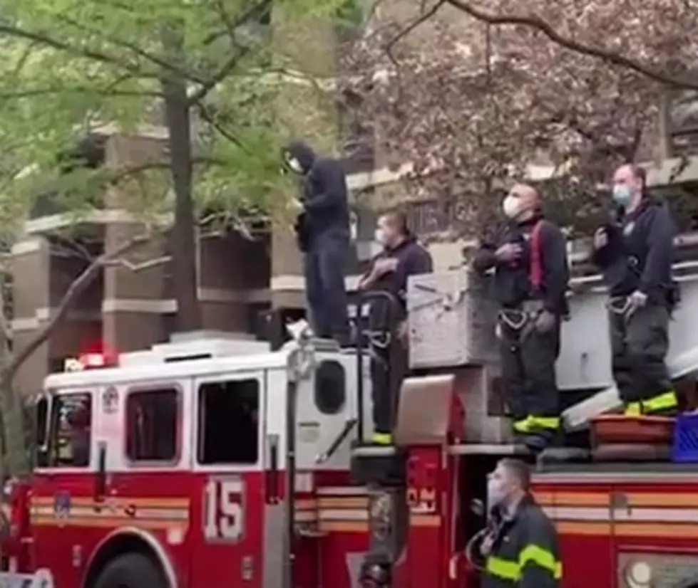 NYC Firefighter Rocks the National Anthem on Guitar to Salute Hea