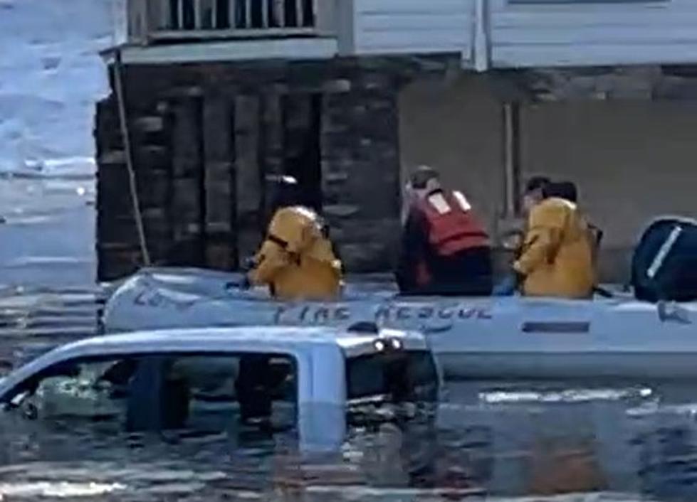 WATCH: Man Rescued from Roof of Truck due to Flooding in Lake George