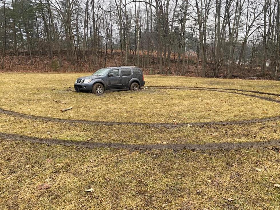 Car Tries Destroying Saratoga County Park, Gets Stuck in the Mud