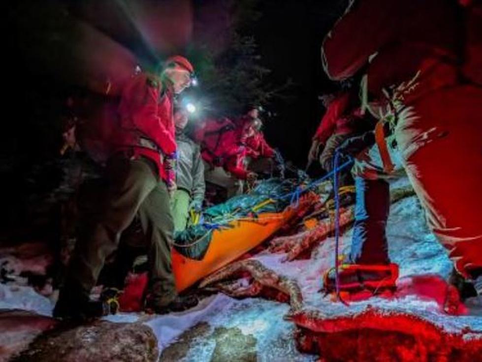 New York Forest Rangers Carry Injured Hiker 1 Mile In Icy Conditions