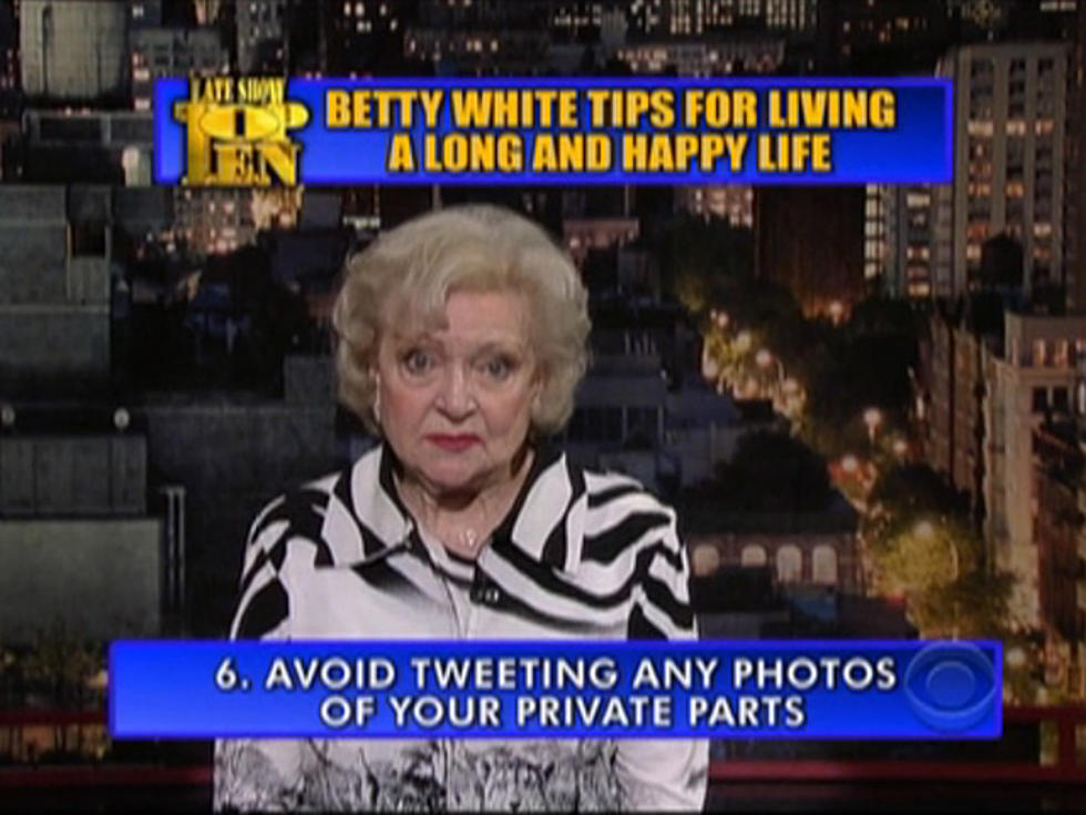 Betty White Gives Letterman’s Top Ten List For A Long and Happy Life [VIDEO]