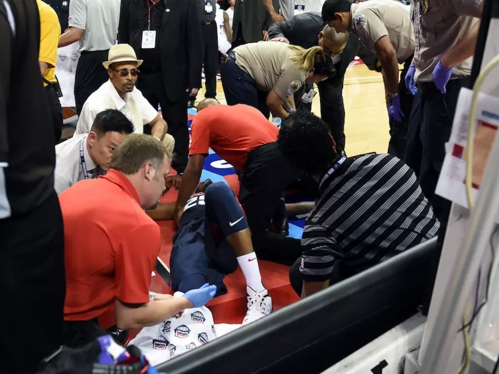 Paul George Likely to Miss 2014-15 NBA Season After Suffering Horrific Leg Injury