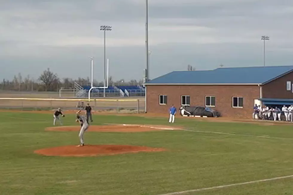 College Pitcher&#8217;s Leg Kick Is High. Like Really, Really High.