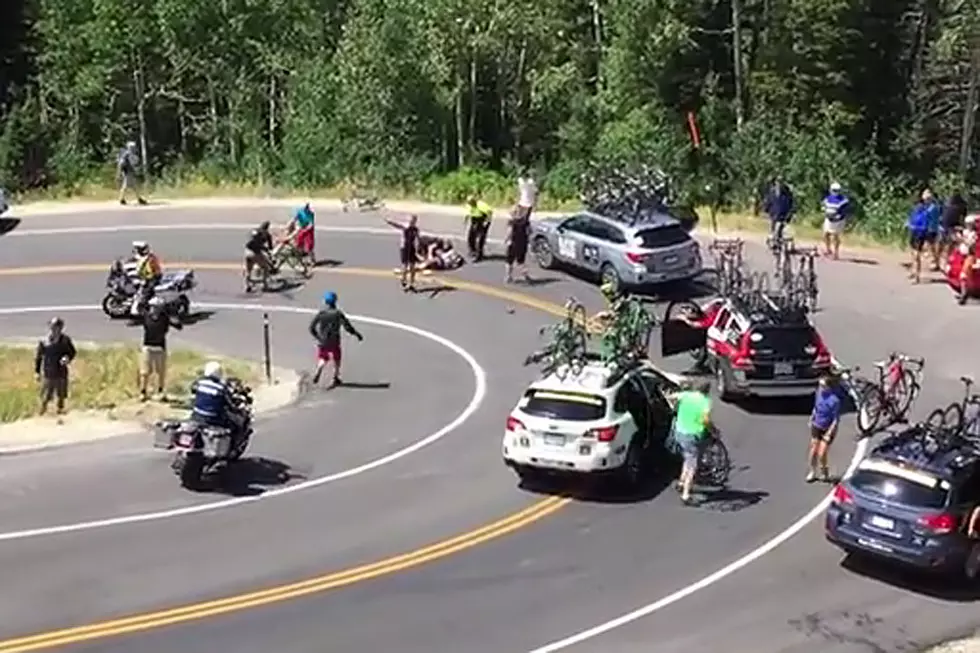 Cyclist Survives the Nastiest Crash You Can Possibly Imagine