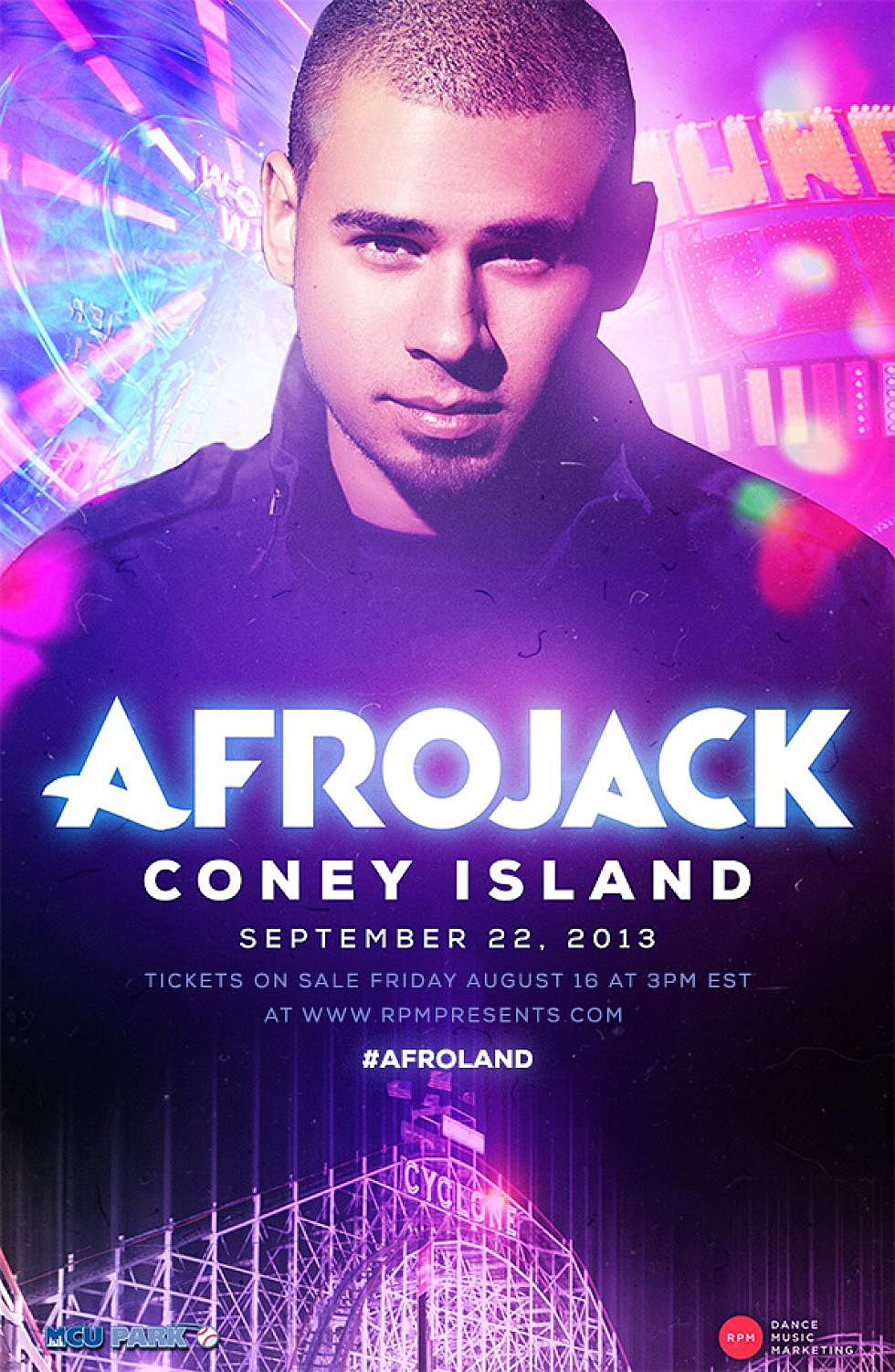 Afrojack to perform at MCU Park in Coney Island, NY, September 22nd