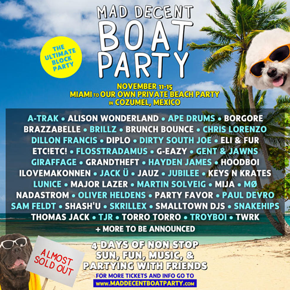 Mad Decent Boat Party Announces 2015 Lineup Feat. Jack U, A-Trak, Dillon Francis and More