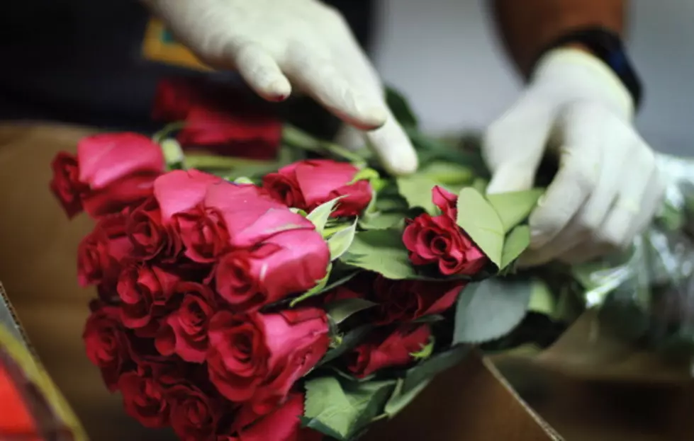 Supermarket's Special Check-Out Line On Valentine's Day