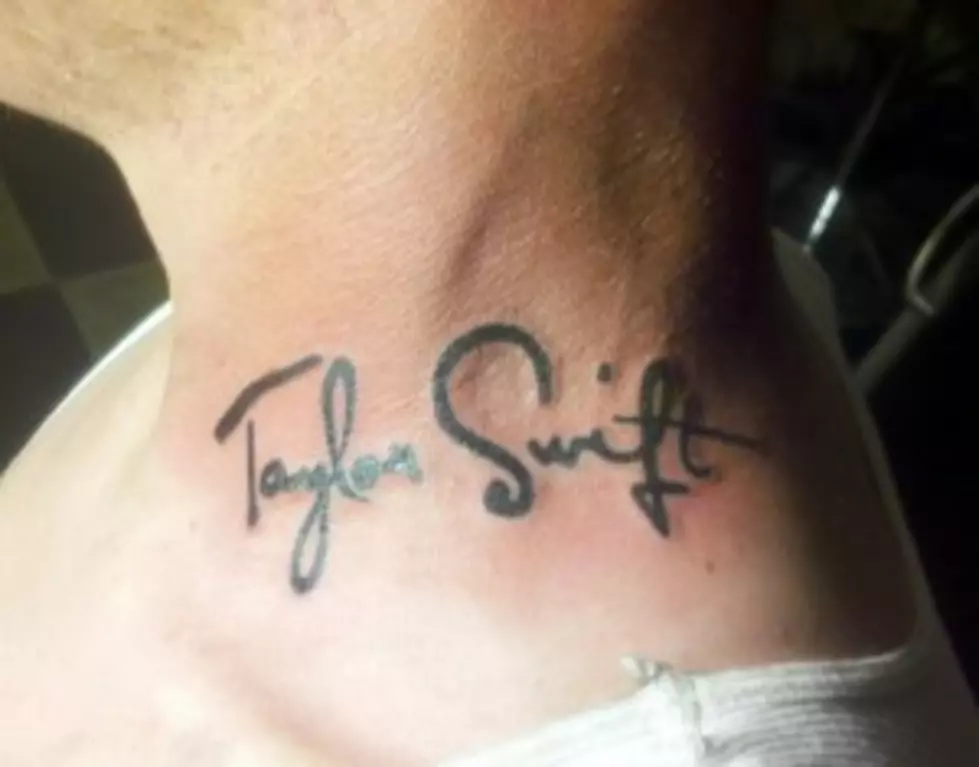 Taylor Swift Fan Tattoos Neck&#8211;How Far Would You Go? (Photo)