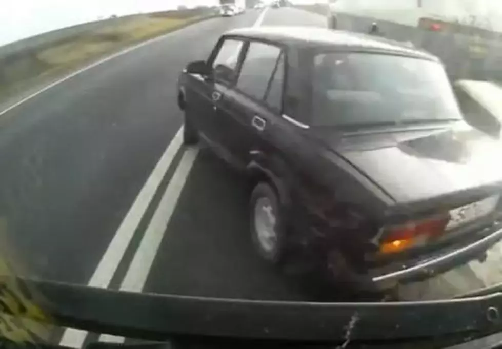 Lucky Driver Walks Away From Accident [VIDEO]