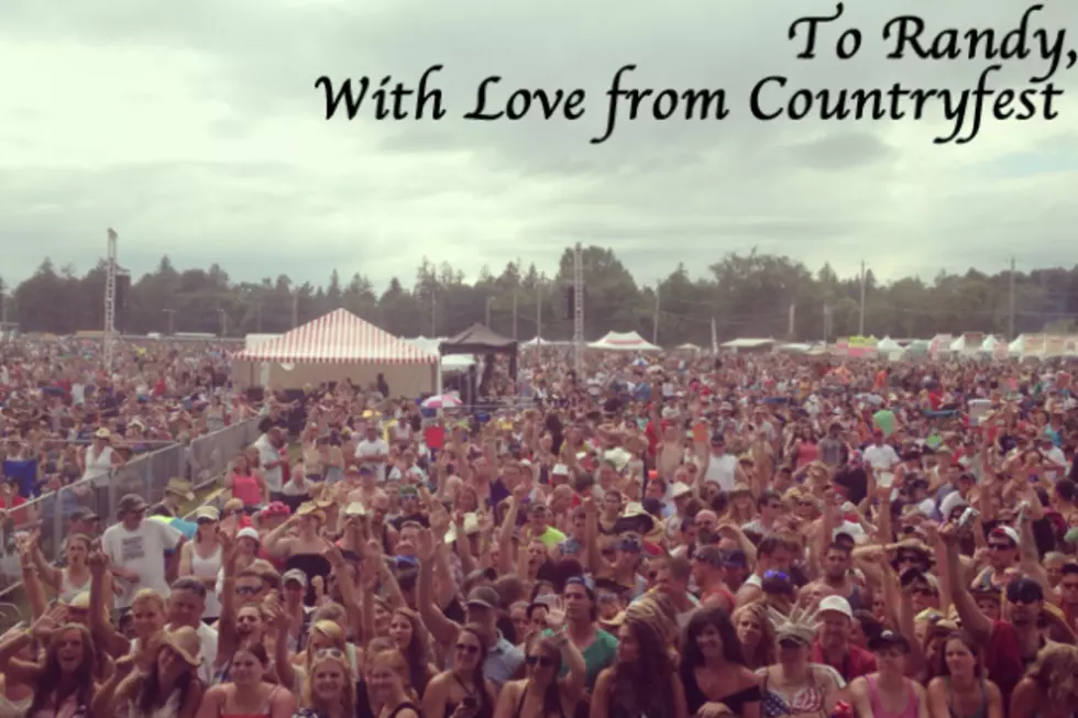 Fans Send Their Love To Randy Travis From Countryfest 2013 [VIDEO]