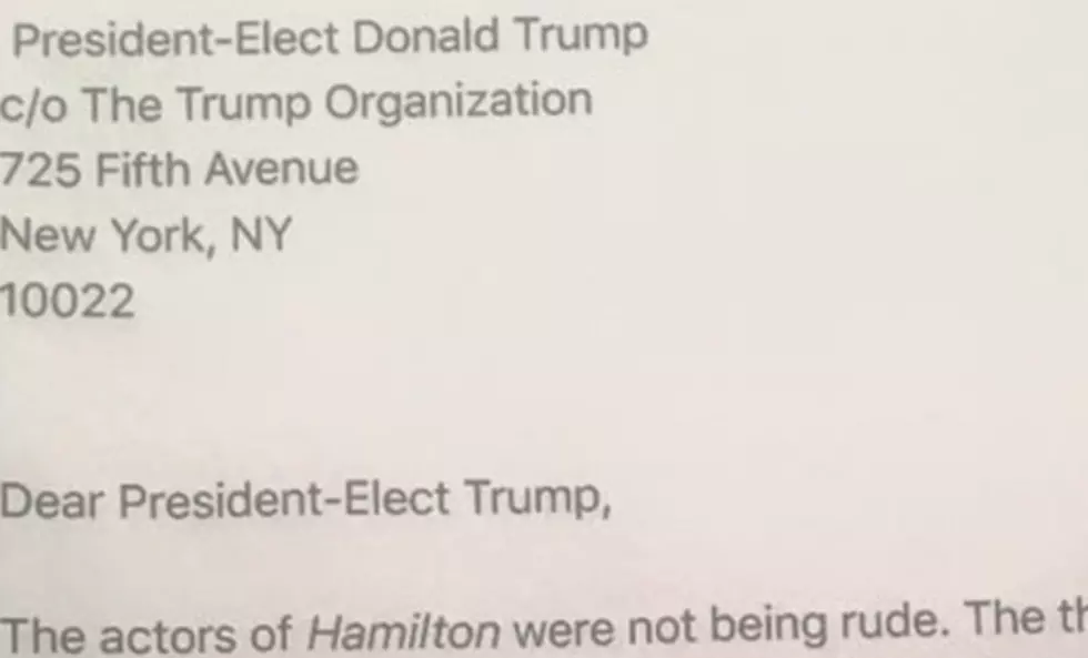 Check Out a 14-Year-Old’s Perfect Message to Trump About ‘Hamilton’