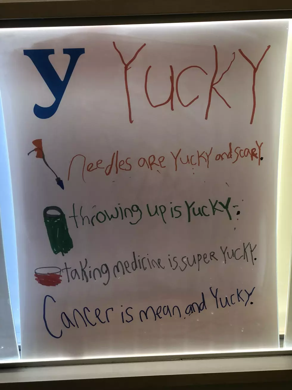 Cancer Child&#8217;s Picture; A Yucky Image I&#8217;ll Never Forget