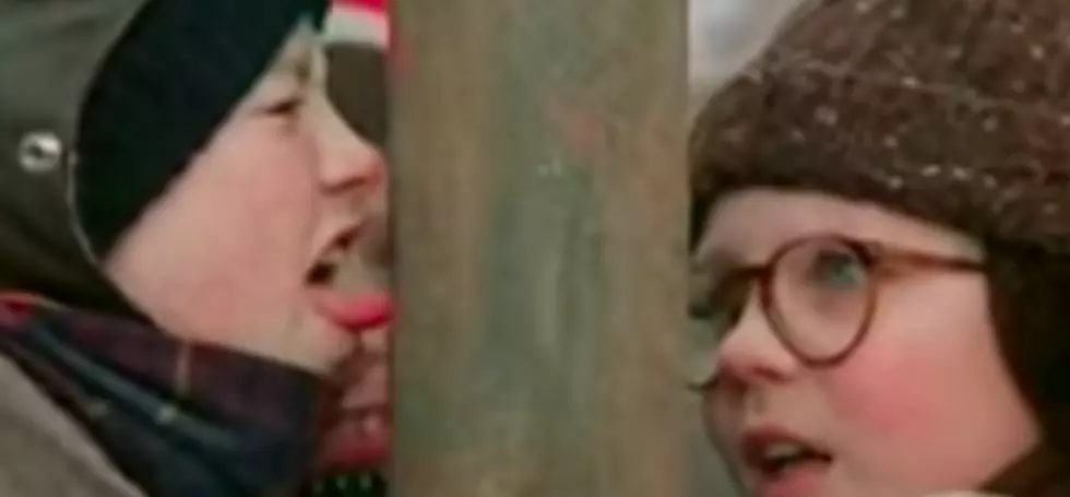 Boy Reenacts ‘A Christmas Story’ Tongue Scene; It Doesn’t Go Well