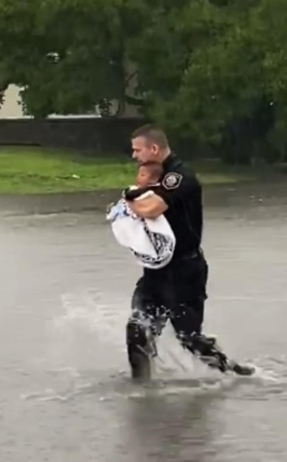 Dramatic Video Shows Albany Police Rescue Kids From Flood