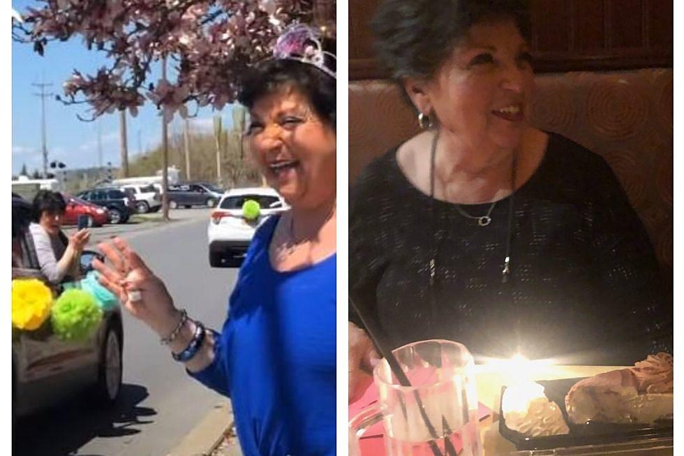 My Mom's Birthday-What a Difference One Year Makes