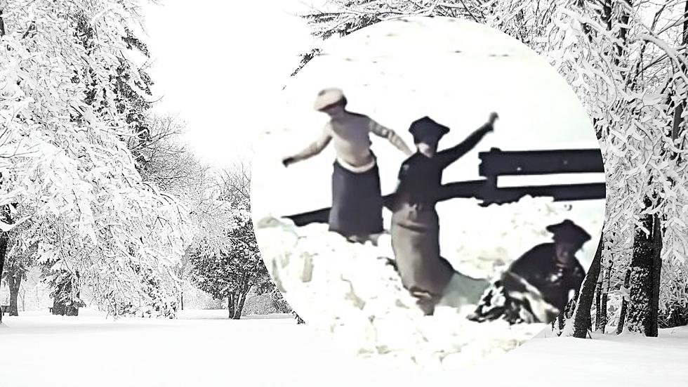 Rare Video of a Fun Snow Day in 1906 taken in Gloversville, New York