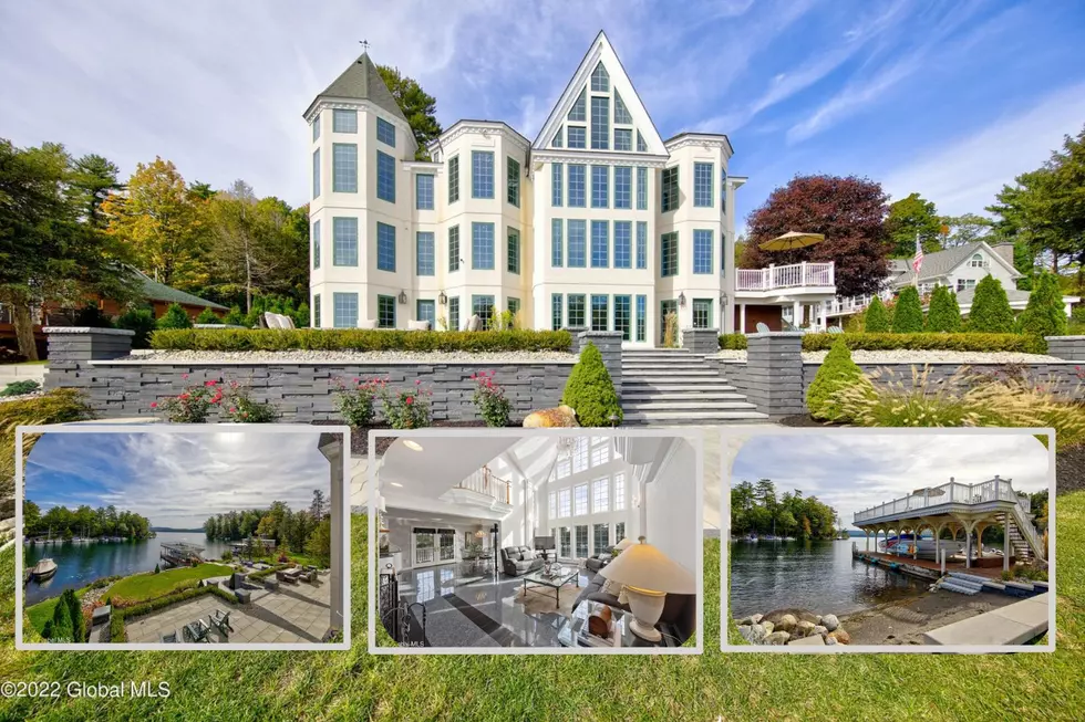 Breathtaking Views of Lake George! $5.5 Mil 3-Story Mansion w/ Floor to Ceiling Windows