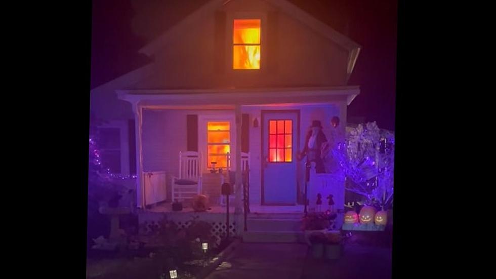 Check Out this House in Glens Falls – Real Fire or a Halloween Prank?