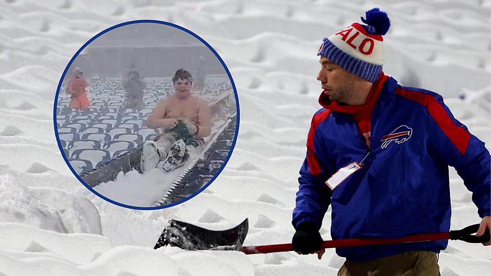 It Amazes Me that (Shirtless) Fans are Shoveling Snow For The Buffalo Bills