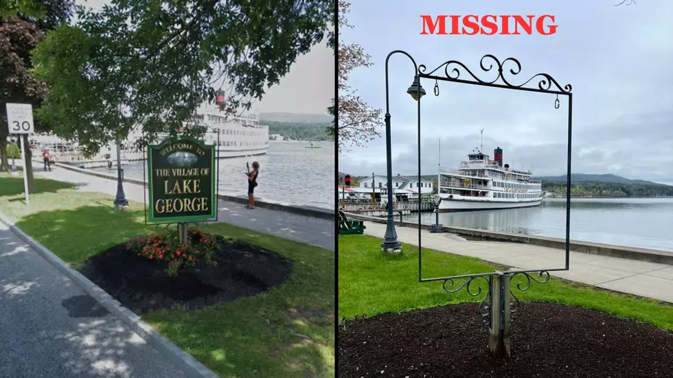 Help Police Find Out Who Stole Iconic &#8216;Welcome&#8217; Sign In Lake George Village