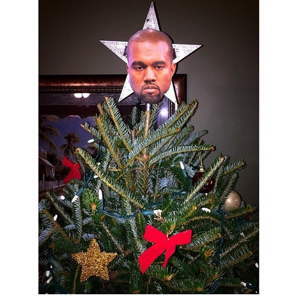 Kanye West Has Become A Christmas Tree Topper