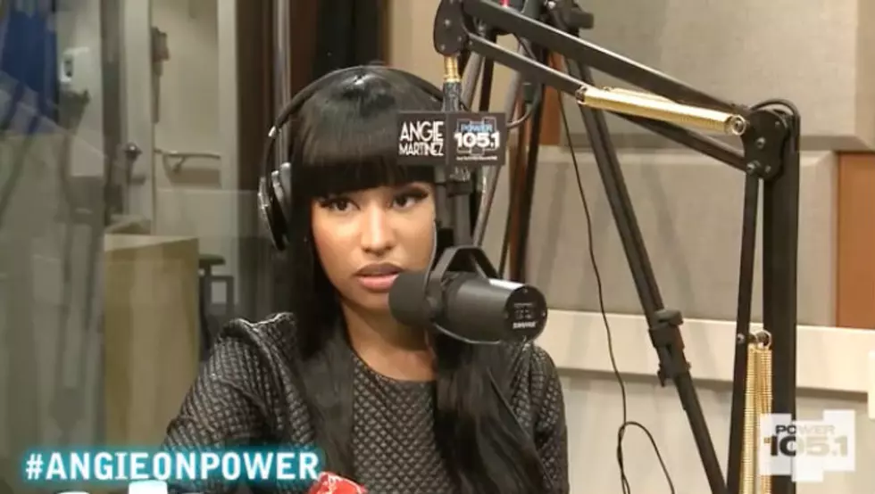 Nicki Minaj Gets Really Emotional When Talking About Her Ex-Boyfriend Safaree Samuels With Power 105.1’s Angie Martinez