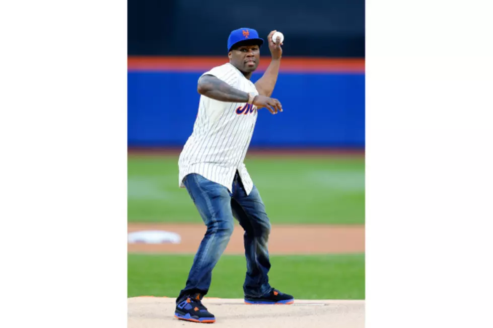 50 Cent&#8217;s First Pitch Gets Made Into A Baseball Card