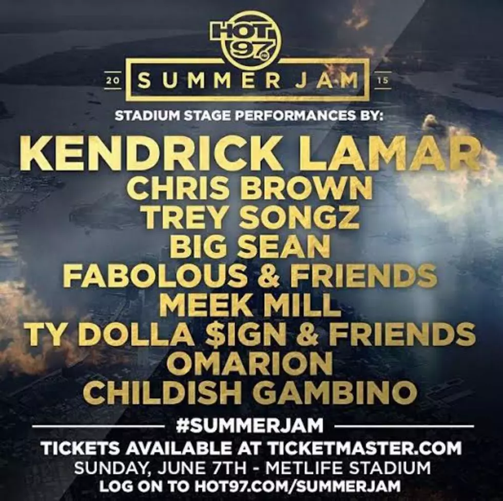 Stream Hot 97&#8217;s Summer Jam 2015 Feat. Kendrick Lamar, Chris Brown, Fabolous, Meek Mill and More