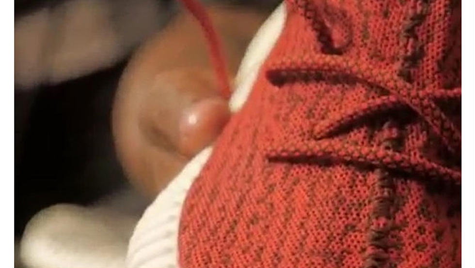 Diddy Shows Off Red Adidas Yeezy Boost 350